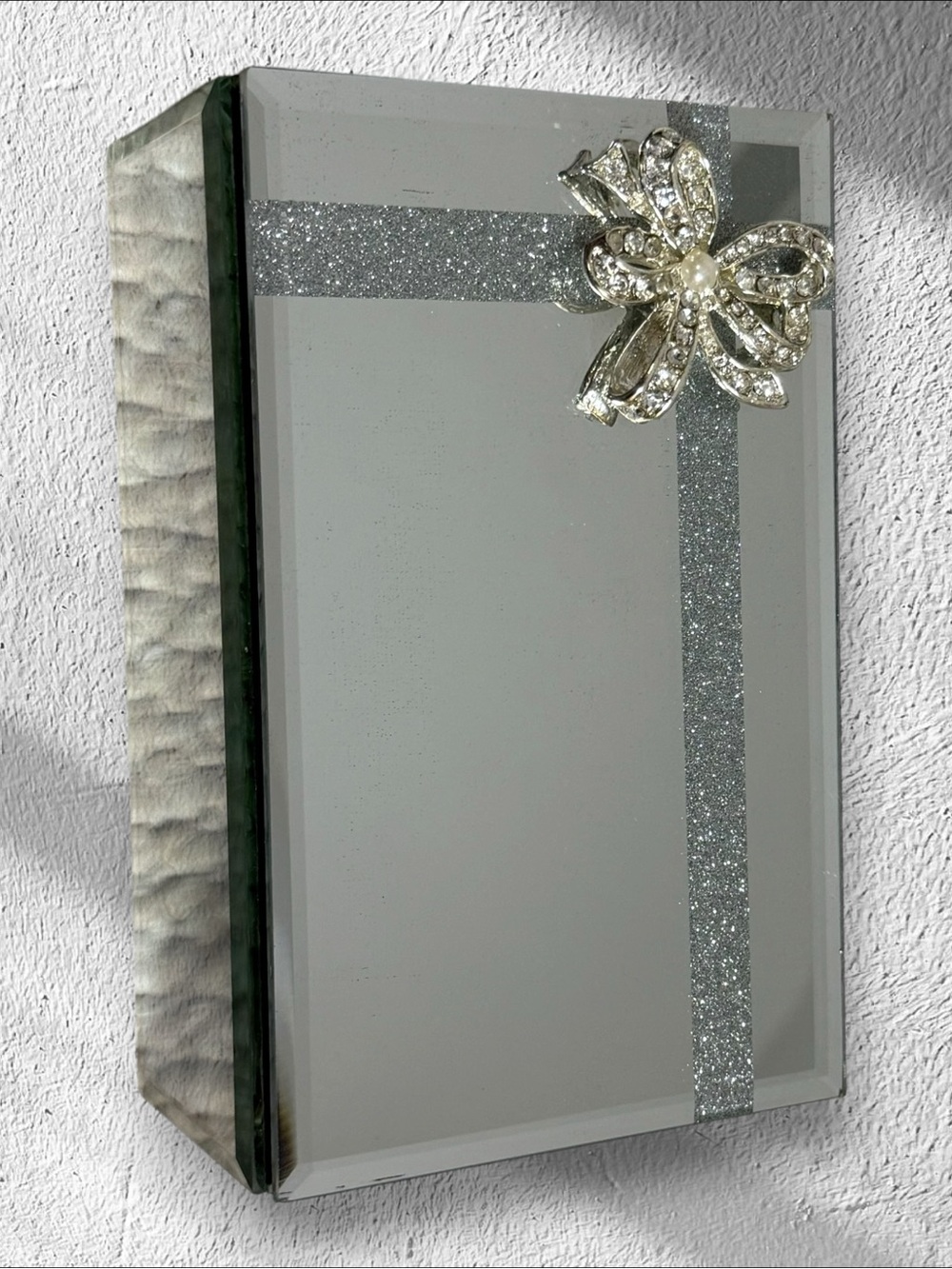 American Atelier Silver Mirrored Jewelry Box - NWT